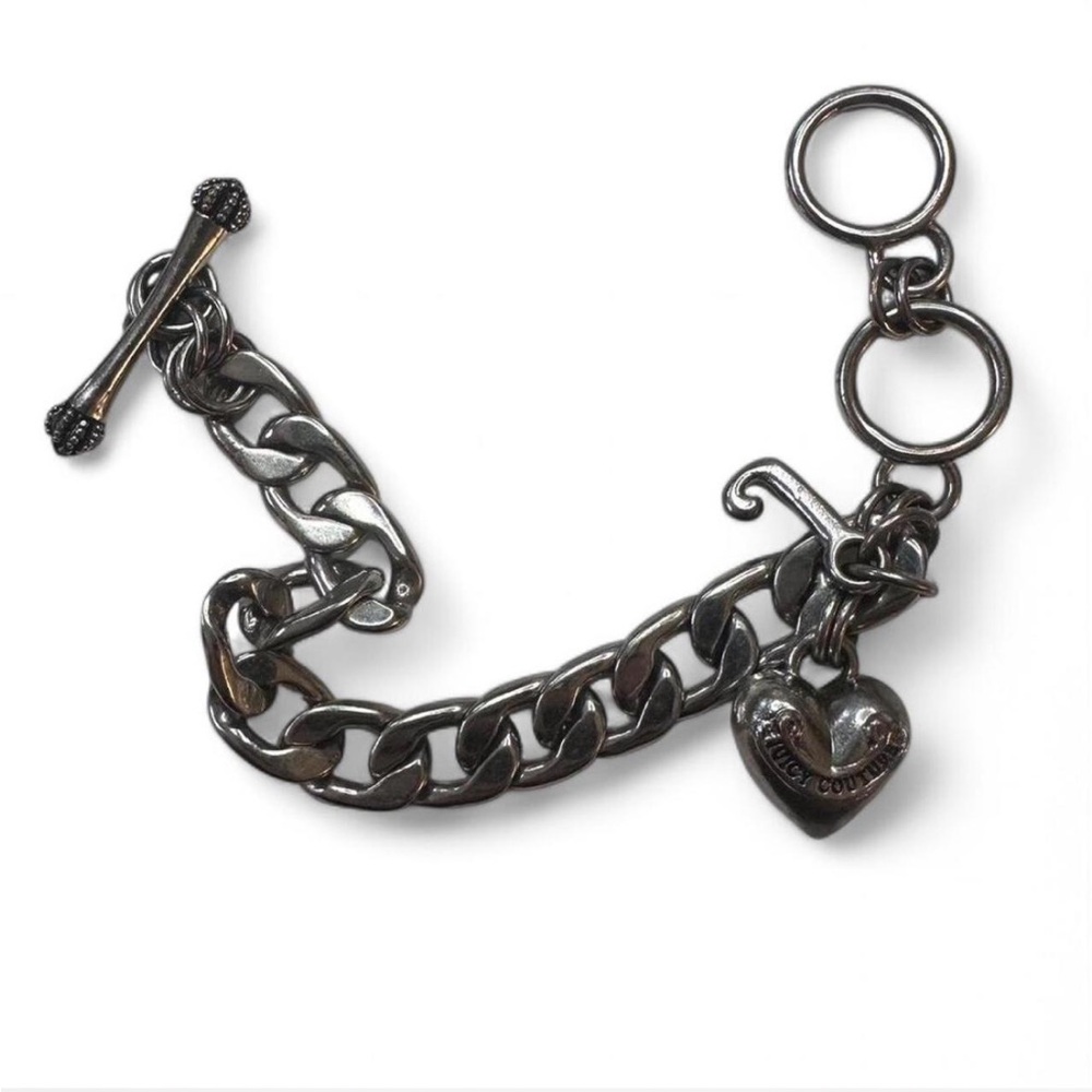 Juicy Couture chunky silver chain bracelet